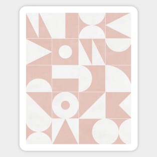 My Favorite Geometric Patterns No.11 - Pale Pink Sticker